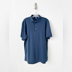 NWOT Peter Millar Summer Comfort Shirt M Blue Navy